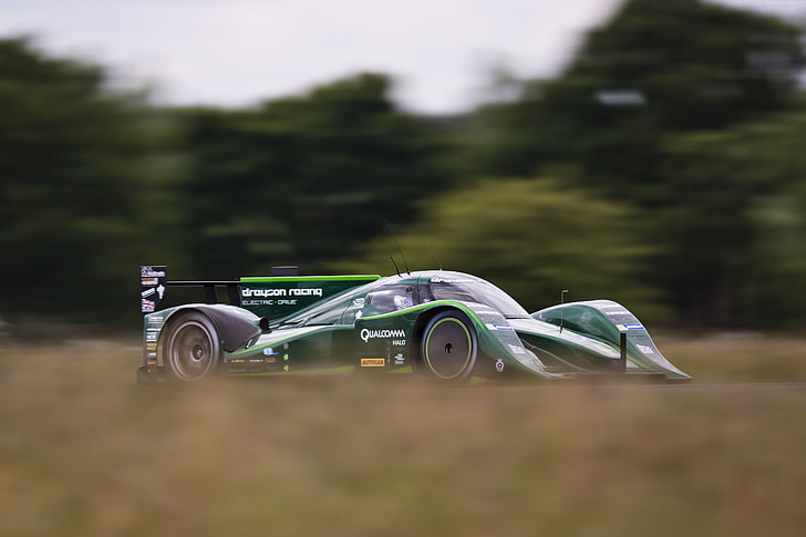 가장 빠른 전기 자동차, 스포츠 자동차, 전기 자동차, Drayson Racing B12 / 69, 녹색, HD 배경 화면
