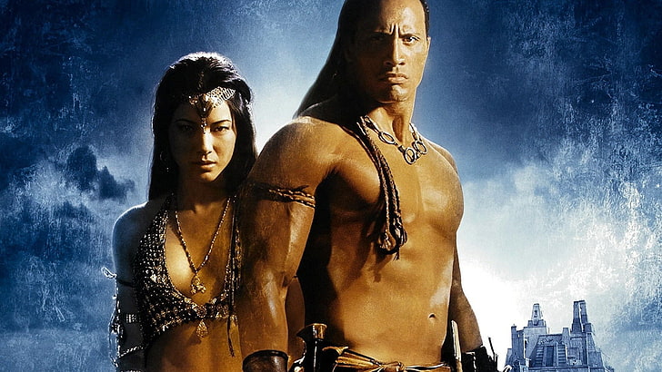 Movie, The Scorpion King, Dwayne Johnson, Kelly Hu, HD wallpaper