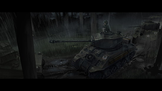 Anime, Chicas y Panzer, Kay (Chicas y Panzer), Fondo de pantalla HD HD wallpaper