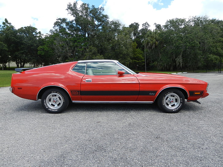 1973, classico, ford, hot, mach 1, muscle, mustang, rod, rods, sportsroof, Sfondo HD
