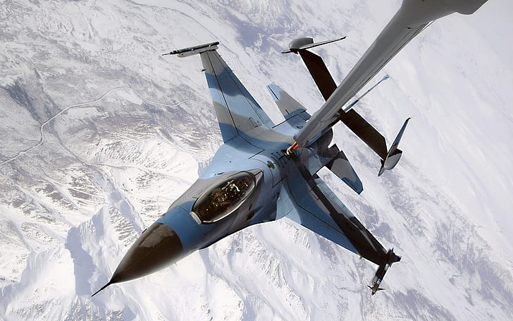 Reabastecimento aéreo de aviões de combate, Ar, Reabastecimento, Lutador, Aeronaves, HD papel de parede