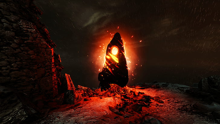 Mann im schwarzen Mantel wallpaper, The Witcher 3: Wild Hunt, Videospiele, HD-Hintergrundbild