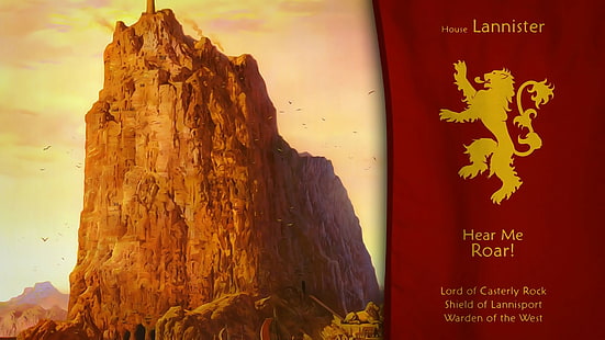 Game Of Thrones, Maison Lannister, Sigils, Fond d'écran HD HD wallpaper
