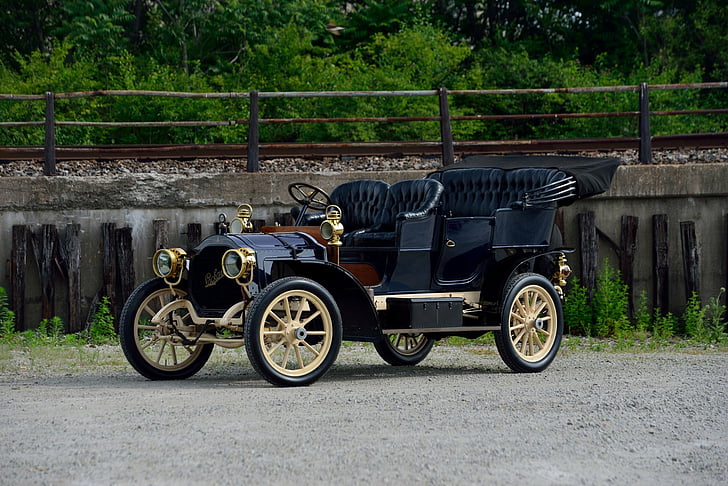 팩커드, 팩커드 24 모델 S 투어링, 1906 팩커드 모델 S 투어링 24, 럭셔리 자동차, 빈티지 자동차, HD 배경 화면