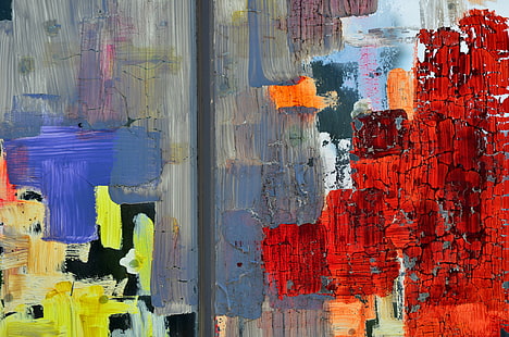 абстрактная живопись, абстракция, краска, пятно, HD обои HD wallpaper