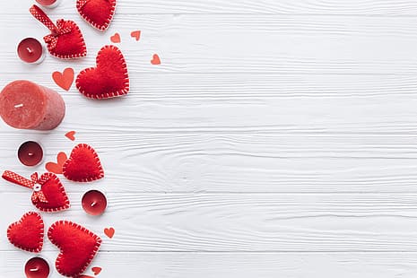ความรักของขวัญหัวใจหัวใจสีแดงไม้โรแมนติกวันวาเลนไทน์, วอลล์เปเปอร์ HD HD wallpaper