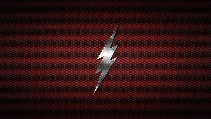 il flash flash logo minimalismo blitz, Sfondo HD