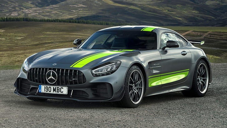 Mercedes-Benz, Mercedes-AMG GT R Pro, Black Car, Car, Race Car, Sport Car, HD wallpaper