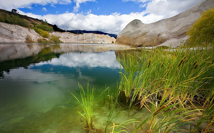 new, Zealand, lake, scenery, background, 1920x1200, HD wallpaper