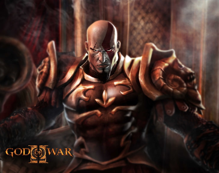 God Of War II, God of War II wallpaper, Games, God Of War, video game, action-adventure video game, Kratos, god of war 2, HD wallpaper