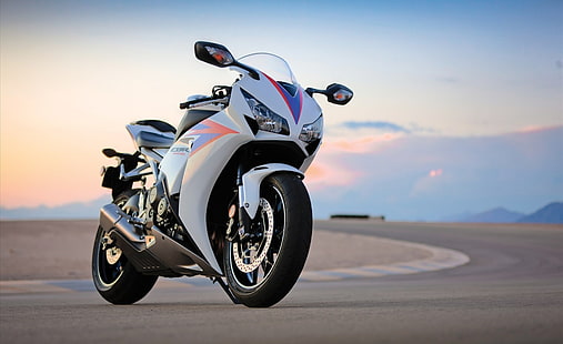 Honda CBR 1000 RR 2012, белый спортивный мотоцикл, Мотоциклы, Honda, 1000, 2012, HD обои HD wallpaper