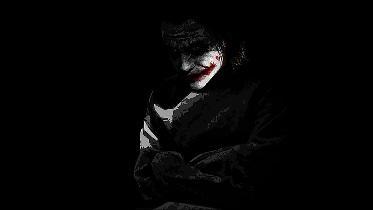 Portrait de Joker, The Dark Knight, Joker, films, MessenjahMatt, Fond d'écran HD