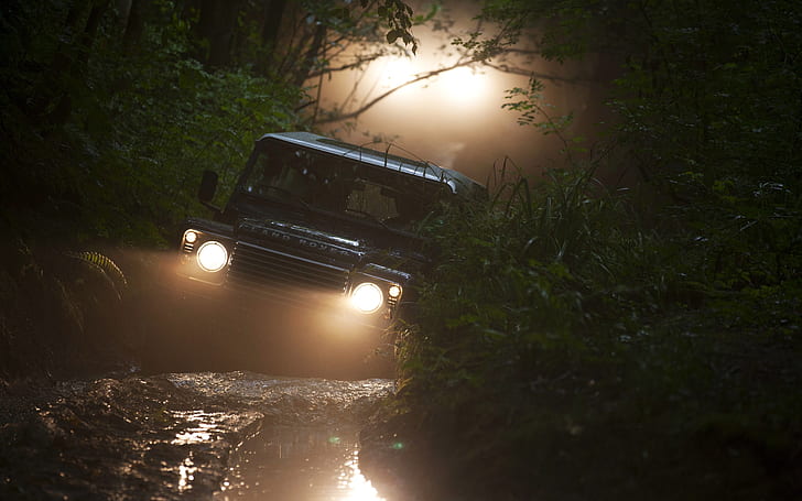 Land Rover Defender Off Road, land rover, obrońca, Tapety HD