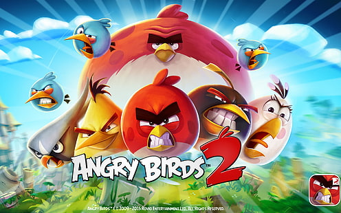 Angry Birds 2, kuşlar, kızgın, HD masaüstü duvar kağıdı HD wallpaper