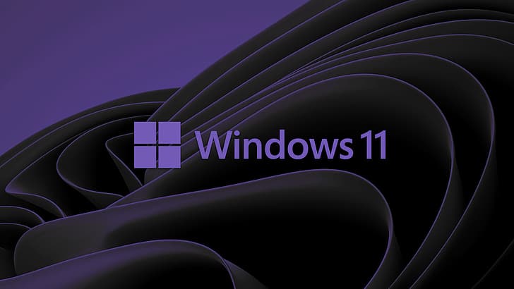 Windows 11, Windows11, enkelt, Microsoft, minimalism, operativsystem, Windows-logotyp, HD tapet