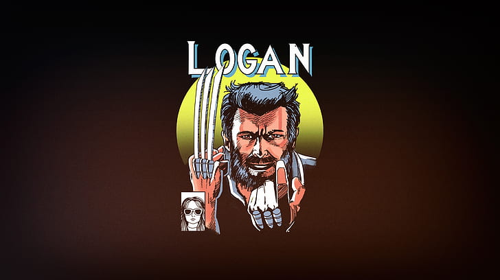 Minimalism, Figure, Background, Logan, Art, X-23, Old Man, by Vincenttrinidad, Vincenttrinidad, by Vincent Trinidad, Vincent Trinidad, Classic cover of Wolverine inspired by the New Log, Old Man Logan Cover, HD wallpaper