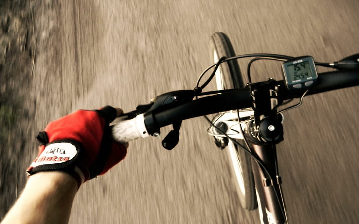 Mountain biking, black bicycle, sports, 2560x1600, mountain, bike, bicycle, mountain biking, HD wallpaper