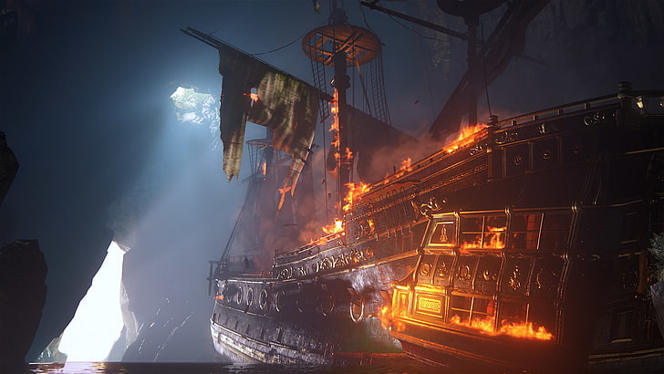 Uncharted 4 Schiff Wallpaper, Uncharted 4: Das Ende eines Diebes, Uncharted, PlayStation 4, HD-Hintergrundbild