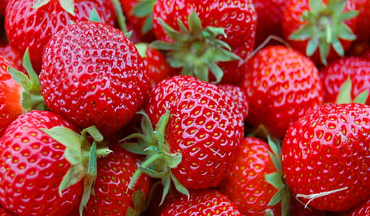 massa jordgubbar, jordgubbar, bär, frukt, mat, rött, HD tapet HD wallpaper