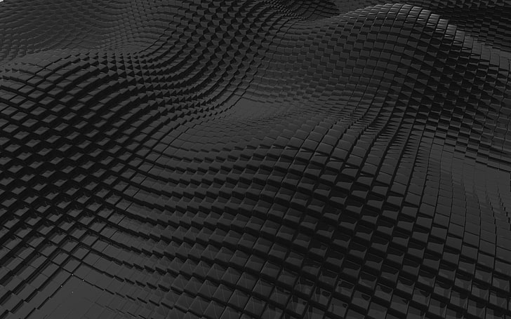 gray abstract wallpaper, surface, rough, black, cubic, HD wallpaper