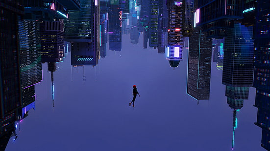 Spider-Man, Spider-Man: dans le Spider-Verse, super-héros, Fond d'écran HD HD wallpaper