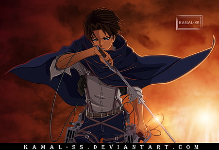  Anime, Attack On Titan, Levi Ackerman, Shingeki No Kyojin, HD wallpaper HD wallpaper
