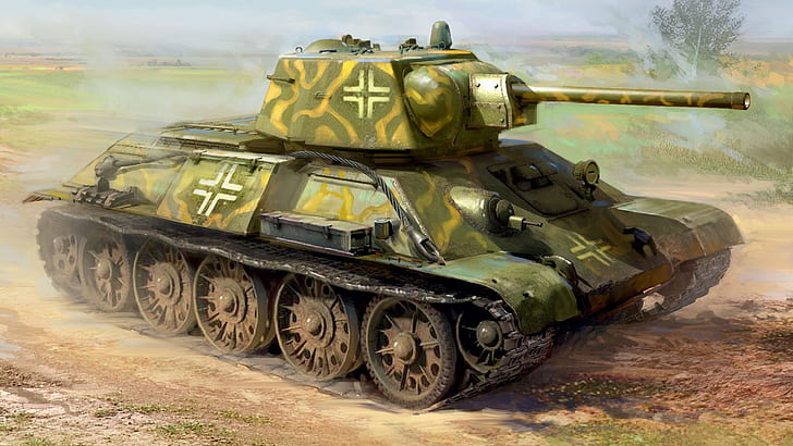 Niemcy, czołg, Wehrmacht, średni, panzerwaffe, Ivan Hurenko, Trophy, t-34-76, Tapety HD