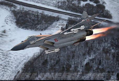 Cazas a reacción, Mikoyan MiG-29, Fondo de pantalla HD HD wallpaper