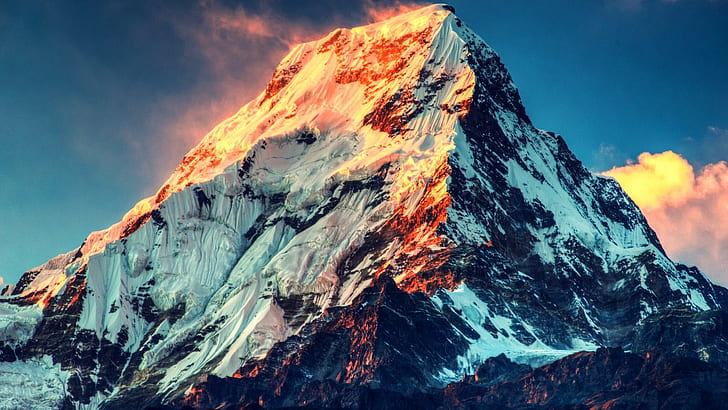 Гора Эверест, природа, HD обои
