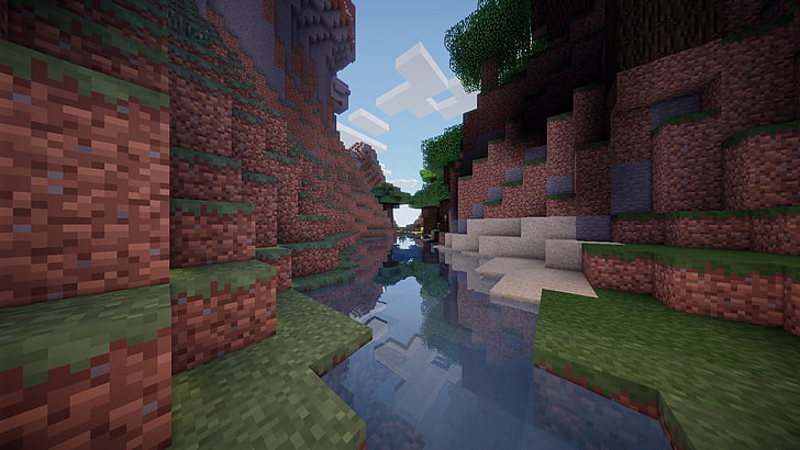 Screenshot der Minecraft-Spieleanwendung, Minecraft, HD-Hintergrundbild