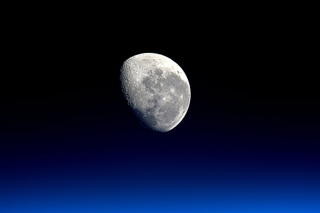 Moon, NASA, black background, HD wallpaper HD wallpaper