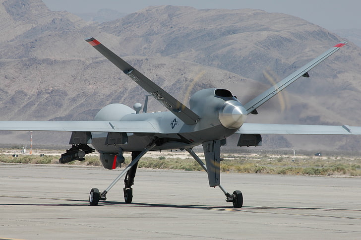 mountains, rocket, the rise, UNITED STATES AIR FORCE, UAV, MQ-9 Reaper, HD wallpaper