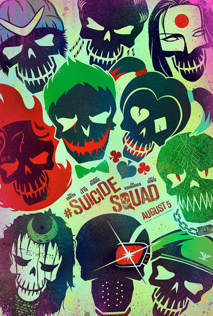 Suicide Squad, Fond d'écran HD, fond d'écran de téléphone