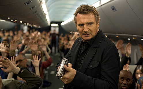 Película sin parar de Liam Neeson, liam neeson, película sin parar, Fondo de pantalla HD HD wallpaper