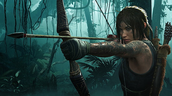 Tomb Raider, Shadow of the Tomb Raider, Лара Крофт, Видеоигра, HD обои HD wallpaper