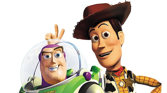 Toy Story, Toy Story 2, Buzz Lightyear, Woody (Toy Story), HD-Hintergrundbild HD wallpaper