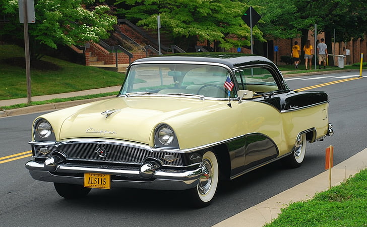 Packard, Packard Clipper, Car, Old Car, Vintage Car, Yellow Car, HD wallpaper