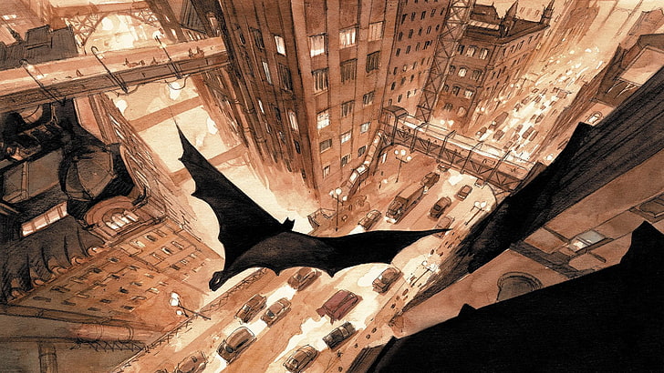 Batman, DC Comics, Gotham City, HD wallpaper