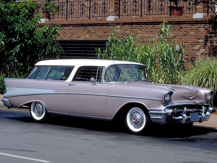 1957, Luft, Bel, Chevrolet, Nomade, Retro, Kombi, HD-Hintergrundbild