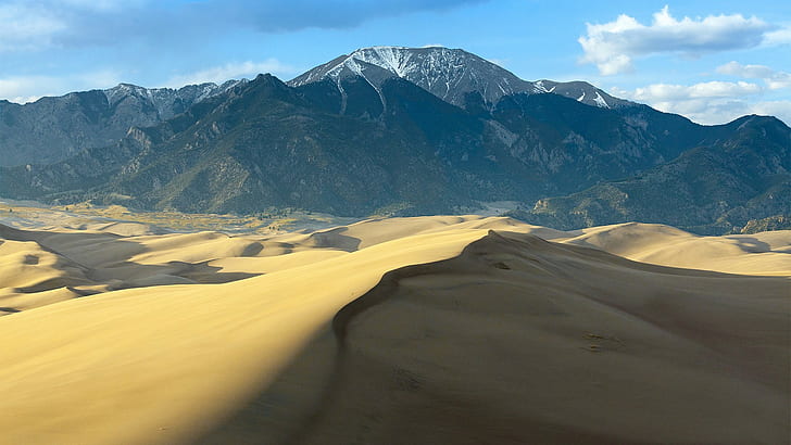 desert, nature, mountains, wilderness, HD wallpaper