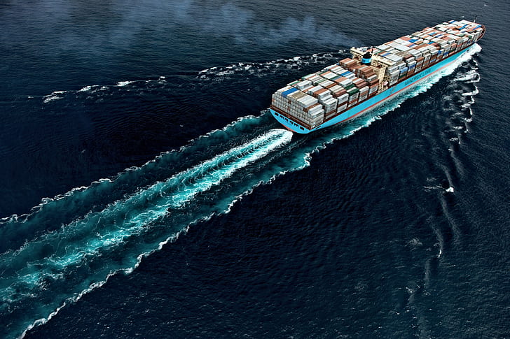 Containerschiff, HD-Hintergrundbild