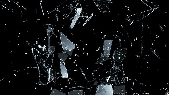 abstract, bokeh, broken, crack, glass, pattern, psychedelic, shattered, window, HD wallpaper HD wallpaper