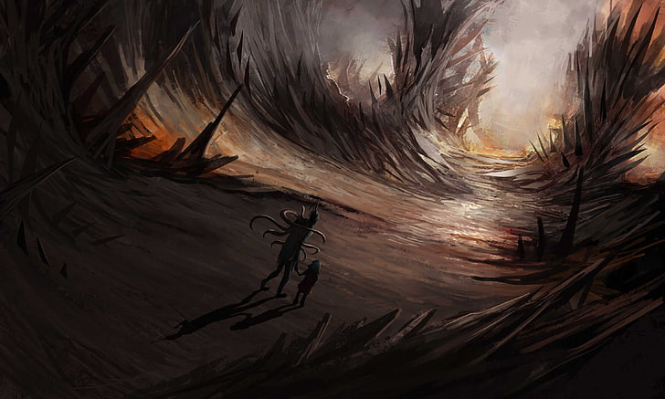 screenshot del videogioco, grafica, fantasy art, demone, Sfondo HD