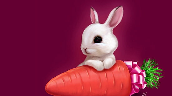 bunny, celebration, rabbit, cute, animal, mammal, easter, fur, rodent, pet, pets, cartoon, fluffy, domestic, furry, funny, ear, hare, art, little, HD wallpaper HD wallpaper