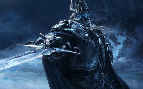 Warcraft, Lich King, Schwert, Rüstung, Look, Warcraft, Lich King, Schwert, Rüstung, Look, HD-Hintergrundbild HD wallpaper