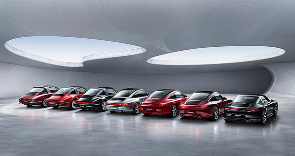 901, 911, 930, 964, 991, 993, 996, modelli, Porsche, targa, Sfondo HD HD wallpaper