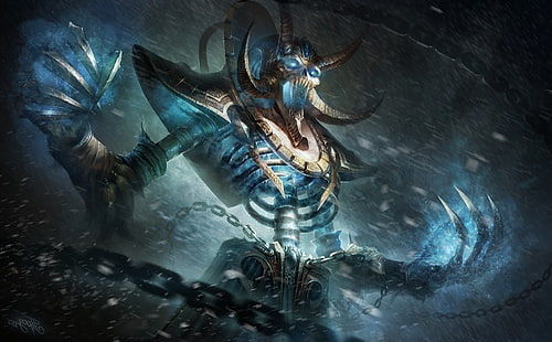 KelThuzad, World Of Warcraft: Ira del Rey Exánime, Fondo de pantalla HD HD wallpaper