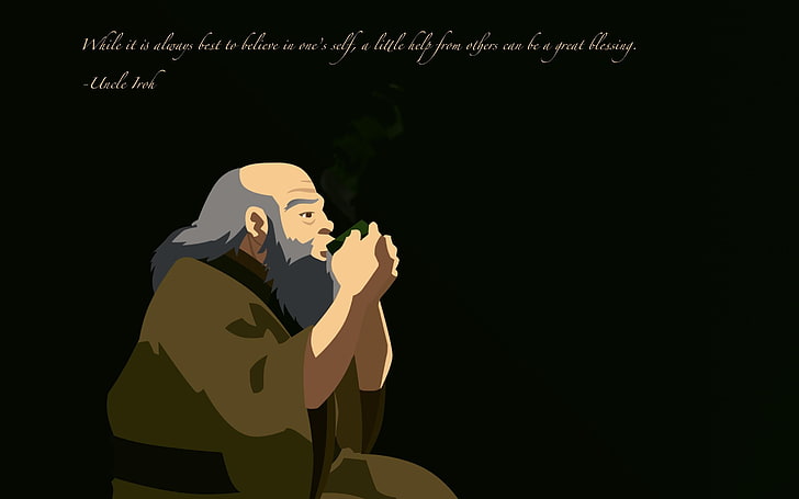 men's white and black polo shirt, Avatar: The Last Airbender, General Iroh, HD wallpaper