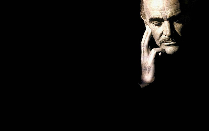 sean connery aktor latar belakang sederhana latar belakang hitam 1920x1200 Orang Aktor HD Seni, aktor, Sean Connery, Wallpaper HD