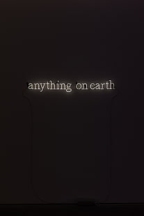 anything on earth neon sign, inscription, neon, text, letters, HD wallpaper HD wallpaper